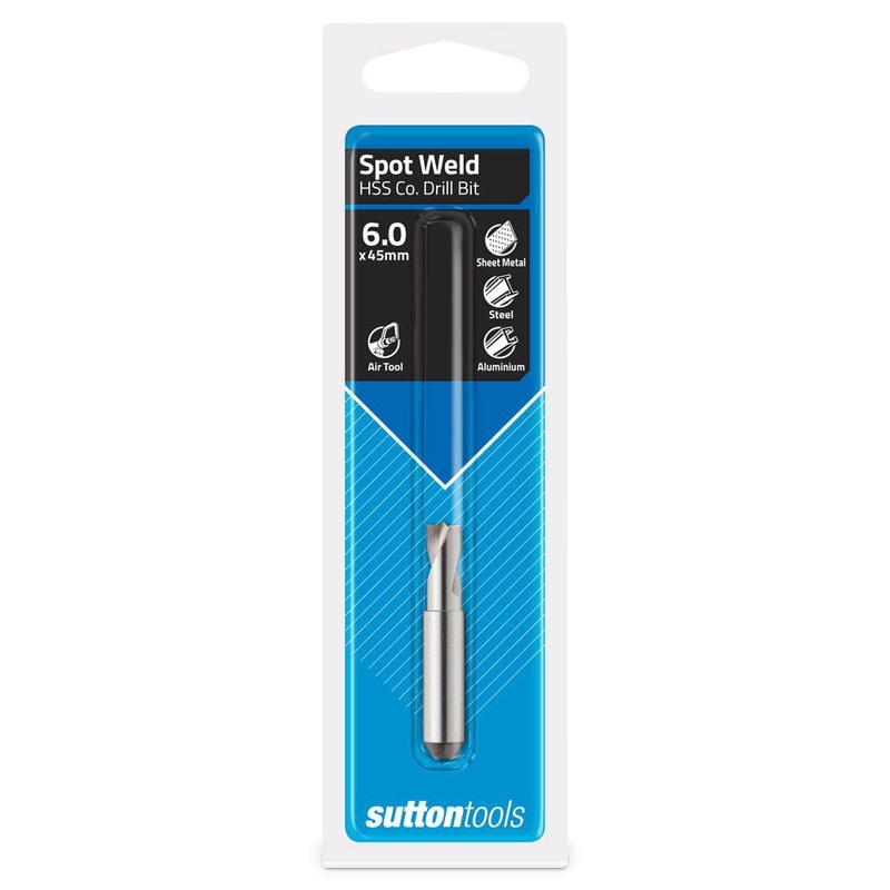 SUTTON 6.0 X 45MM HSS-COBALT SPOT WELD DRIL BIT – PNEUMATIC DISCONNECTORS