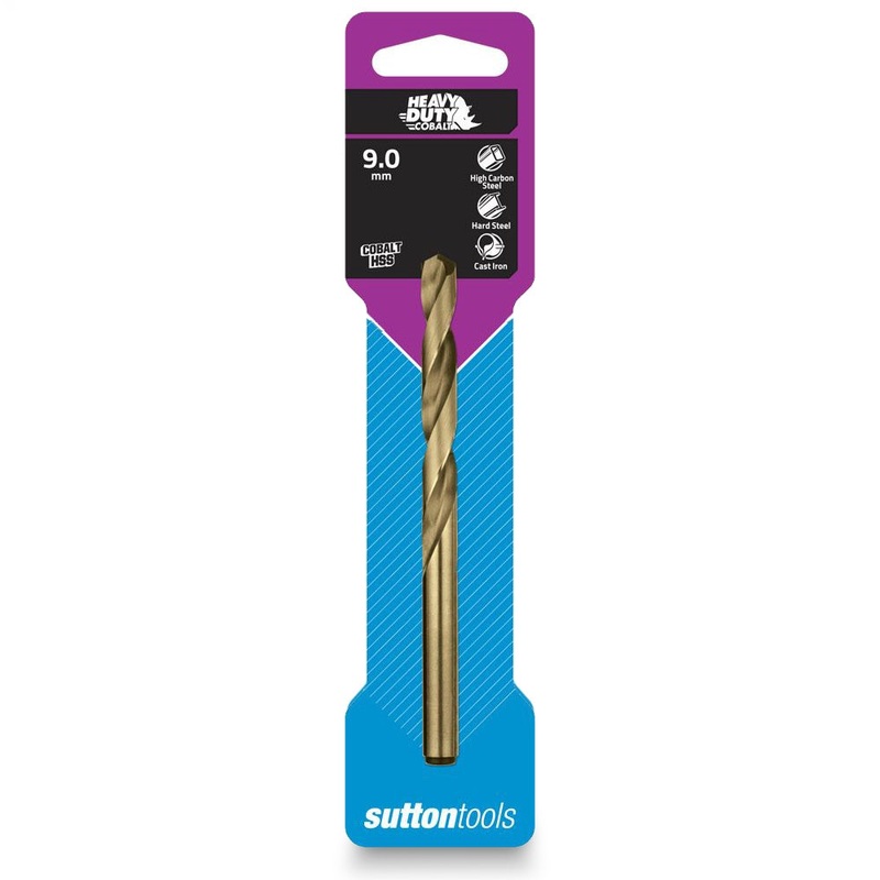 SUTTON 9.0 X 125MM HSS-COBALT JOBBER DRILL BIT – HD-COBALT