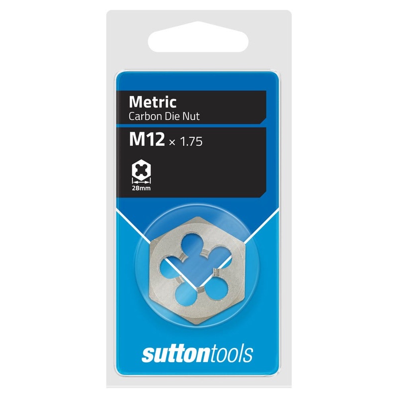 SUTTON M12 X 1.75 HEXAGON DIE NUT M4401200
