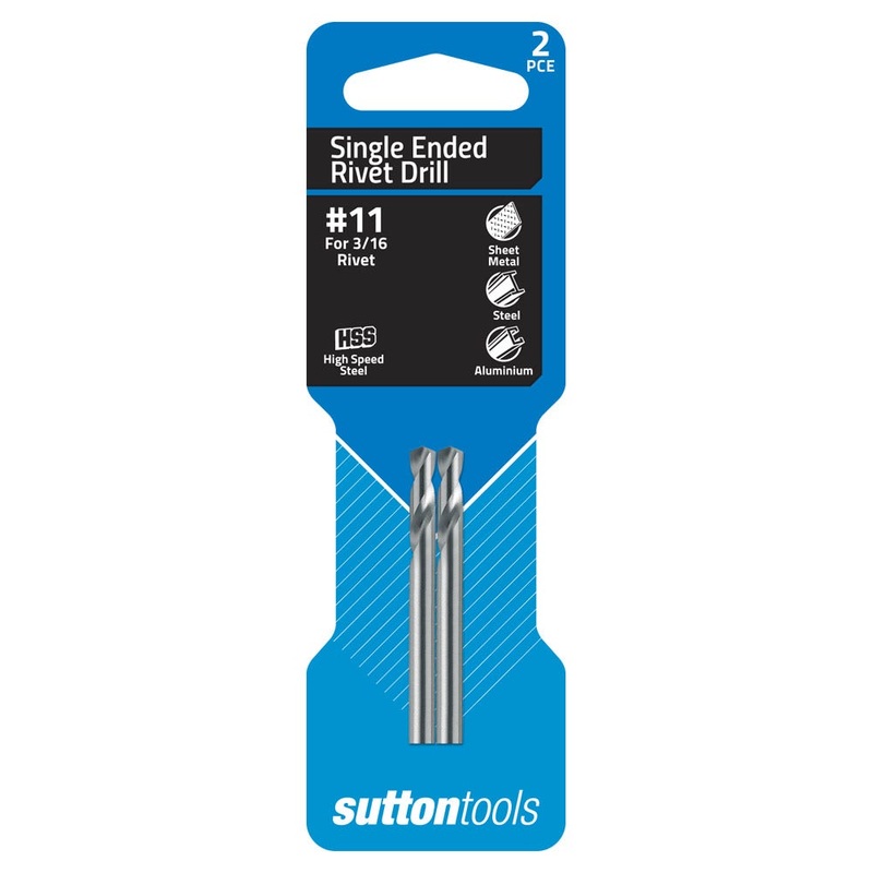 SUTTON NO.11 X 54MM HSS PANEL DRILL BIT – SHORTIE – 2 PIECE D1310485
