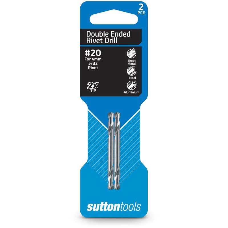 SUTTON NO.20 X 54MM HSS DOUBLE-ENDED PANEL DRILL BIT – 2 PIECE D1330409