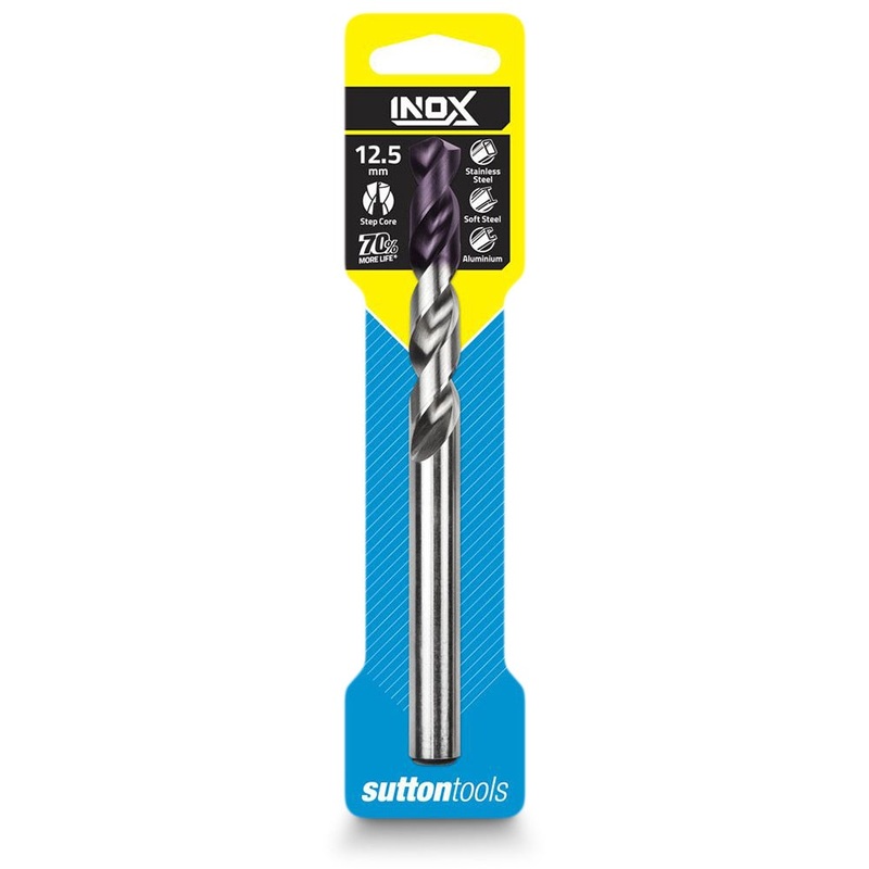 SUTTON 12.5 X 151MM HSS-TIAIN JOBBER DRILL BIT FOR STAINLESS – INOX