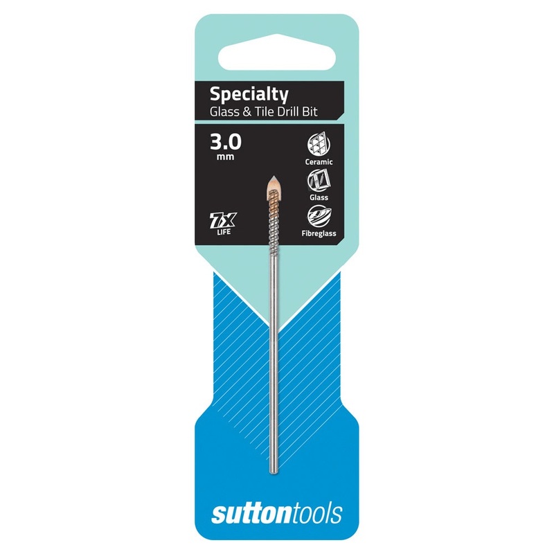 SUTTON 3.0 X 80MM TCT GLASS & TILE DRILL BIT D6040300