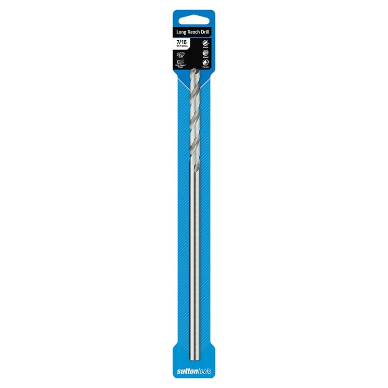 SUTTON 7/16INCH X 300MM METAL DRILL BIT EXTRA LONG HSS D2171111