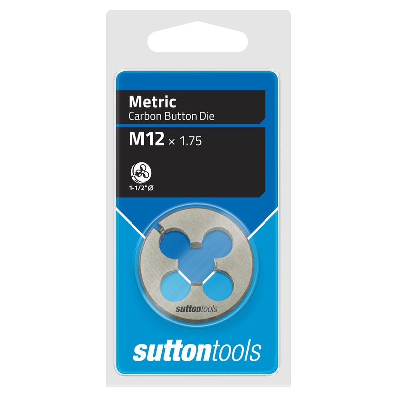 SUTTON M12 X 1.75 1-1/2INCH OD BUTTON DIE M4011200