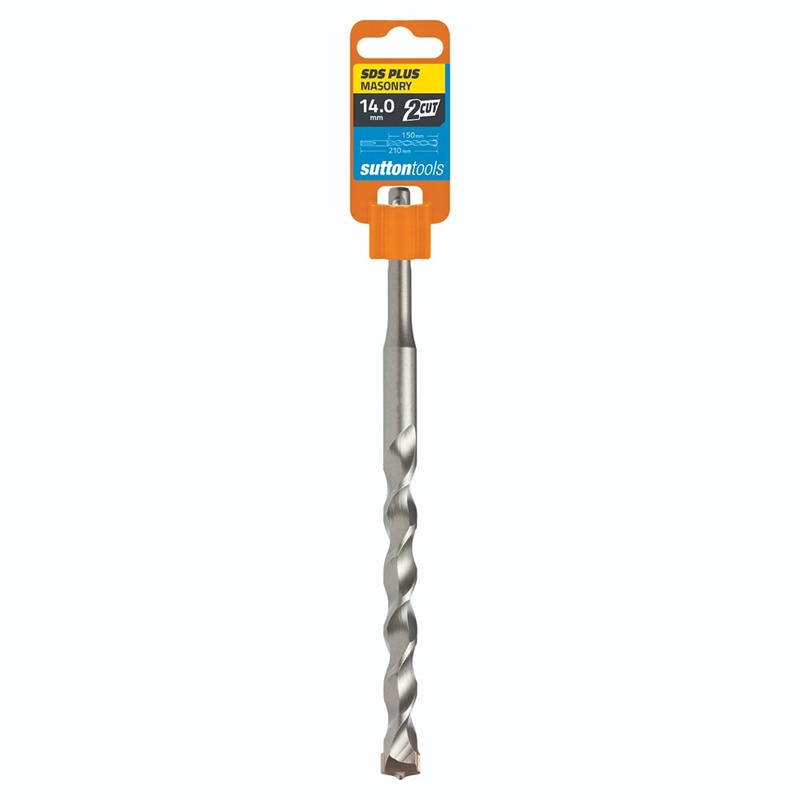 SUTTON 14.0X210MM 2-CUT SDS PLUS TCT MASONRY DRILL BIT D6141400