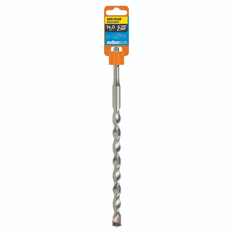 SUTTON 14.0X260MM 2-CUT SDS PLUS TCT MASONRY DRILL BIT D6151400