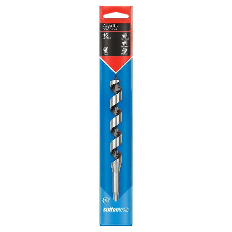 SUTTON 16.0MM X 200MM 7/16 POWER GROOVE SHANK SHORT SERIES DRILL BIT D5101600