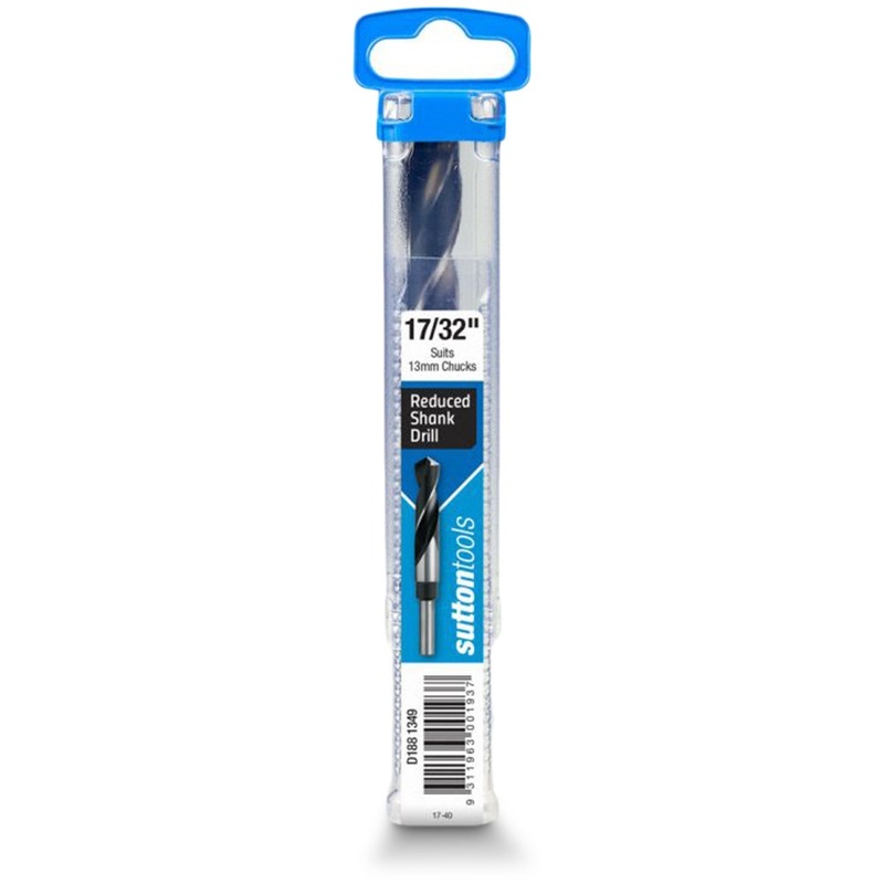 SUTTON 17/32INCH X 152MM 12.5MM REDUCED SHANK HSS METAL DRILL BIT