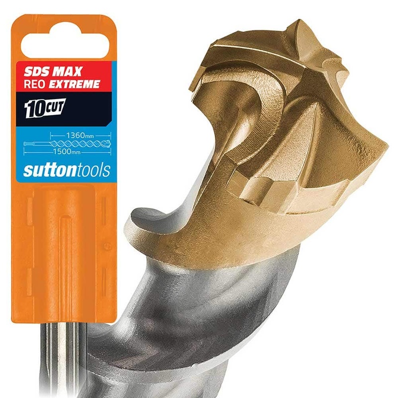 SUTTON 20X1500MM 4-CUT EXTREME SDS-MAX TCT MASONRY DRILL BIT D6492000