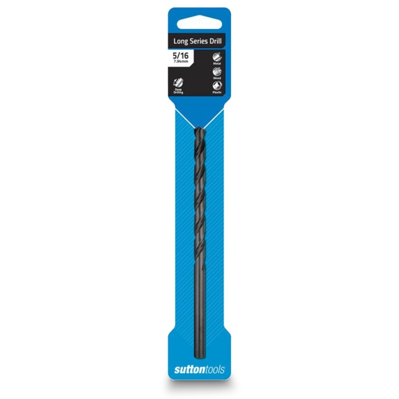 SUTTON 5/16INCH X 162MM METAL DRILL BIT LONG SERIES HSS BLUE BULLET D1100794