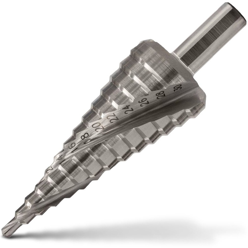 SUTTON 6-18MM 7-STEP HSS SPIRAL FLUTE STEP DRILL BIT