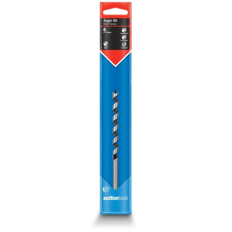 SUTTON 8.0 x 170mm 1/4-Hex Shank Auger Bit