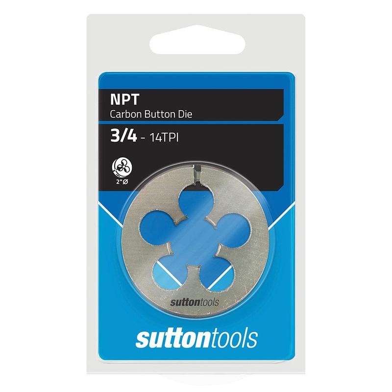 SUTTON NPT 3/4 X 14 2INCH OD CARBON BUTTON DIE M4292667
