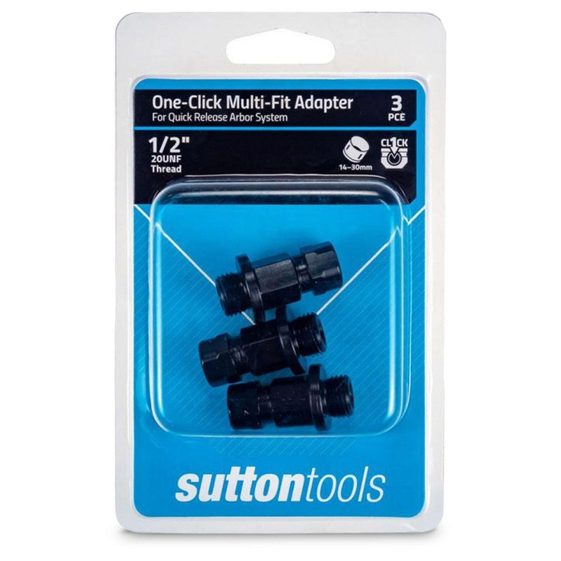 SUTTON QUICK RELEASE HOLESAW ADAPTOR KIT – SUITS 14-30MM HOLESAWS – 3 PIECE