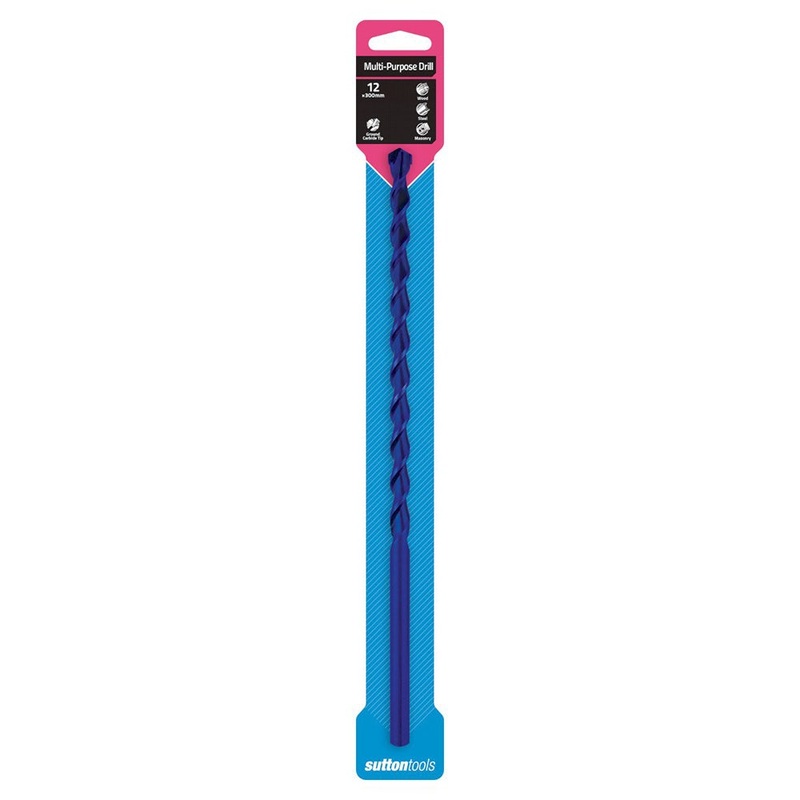 SUTTON 12X300MM TCT MULTI-PURPOSE DRILL BIT D6111203