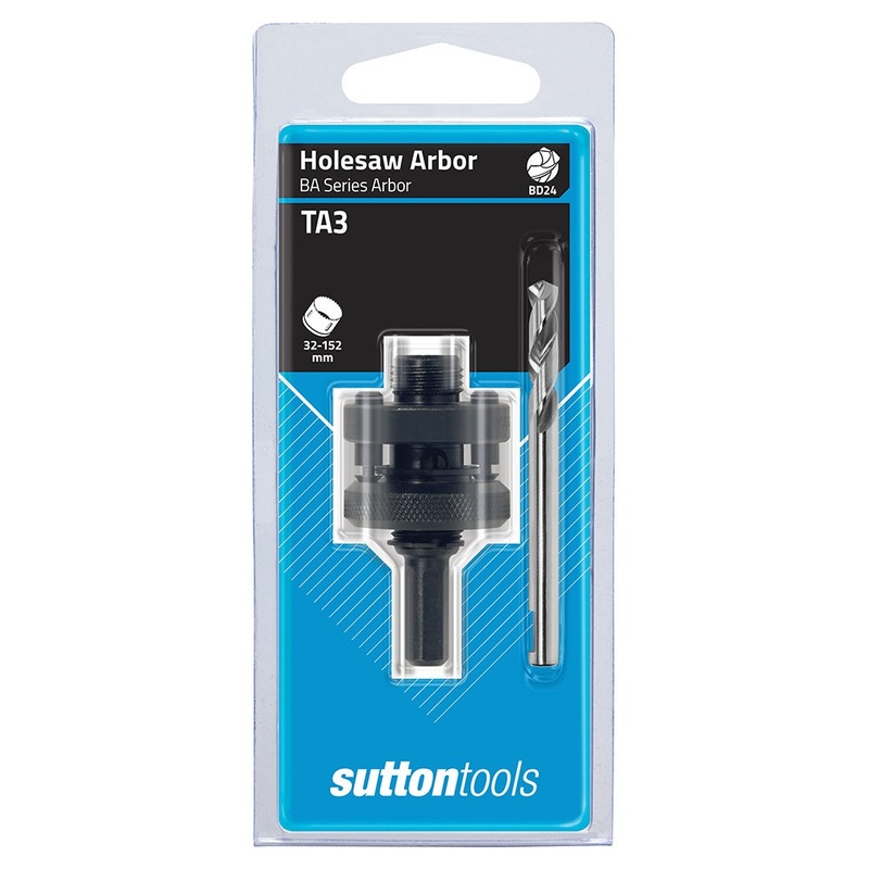 SUTTON 32-152MM 5/8-UNF TA3 ARBOR HOLESAW & PILOT H112TA3