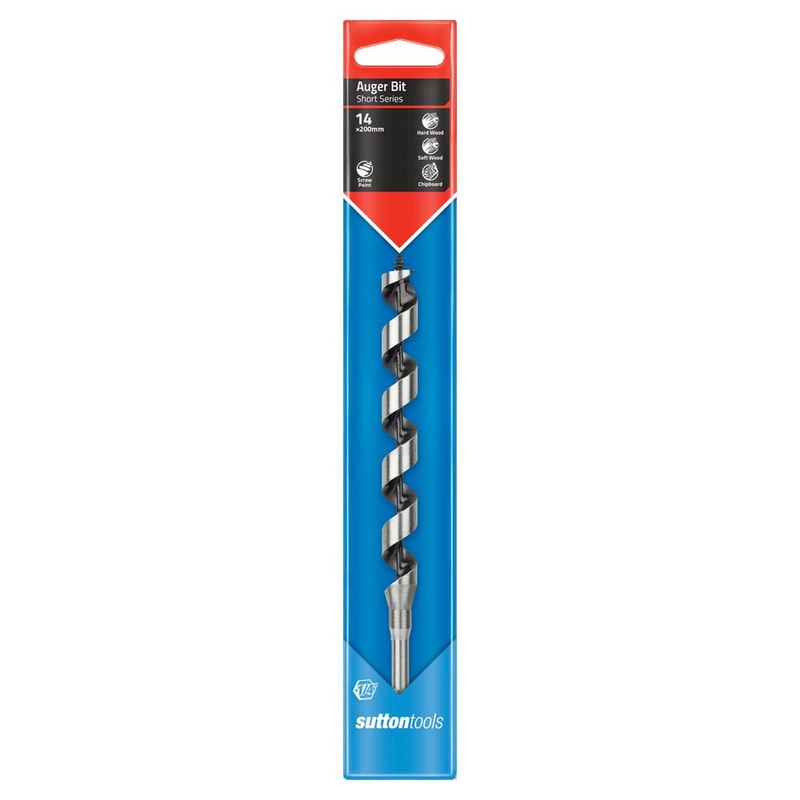 SUTTON 14.0MM X 200MM 7/16 POWER GROOVE SHANK SHORT SERIES DRILL BIT D5101400