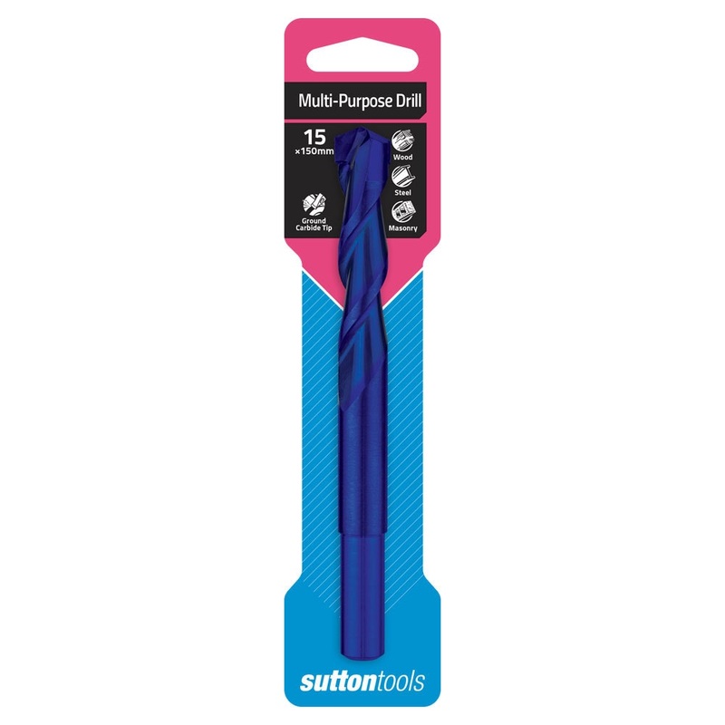 SUTTON 15X150MM TCT MULTI-PURPOSE DRILL BIT D6101500