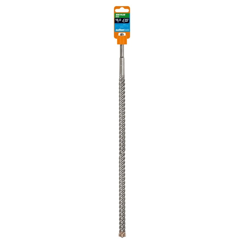 SUTTON 16X460MM 4-CUT REO SDS PLUS TCT MASONRY DRILL BIT D6371600