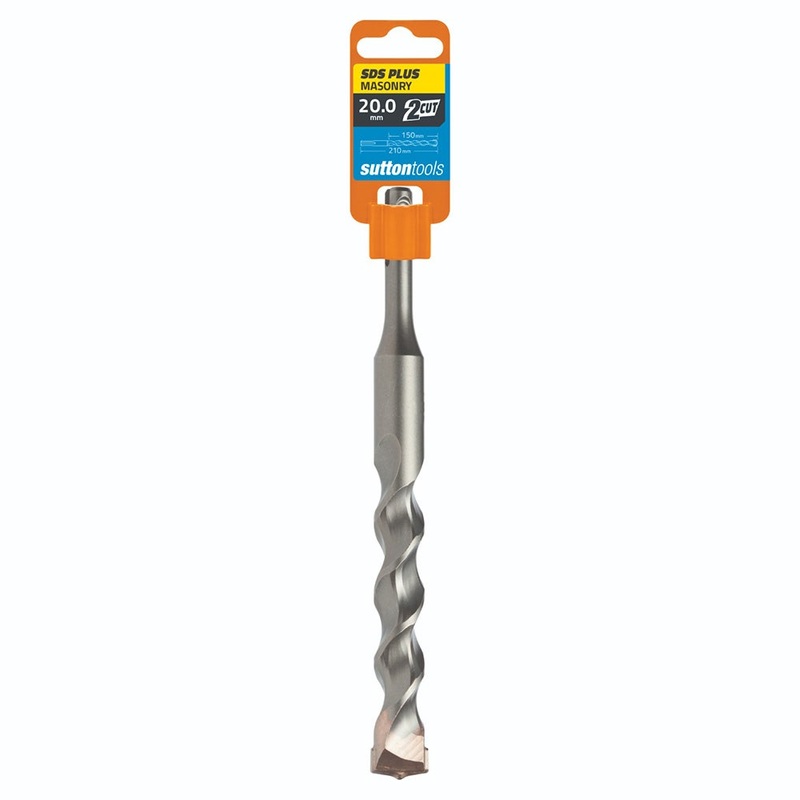 SUTTON 20.0X210MM 2-CUT SDS PLUS TCT MASONRY DRILL BIT D6142000