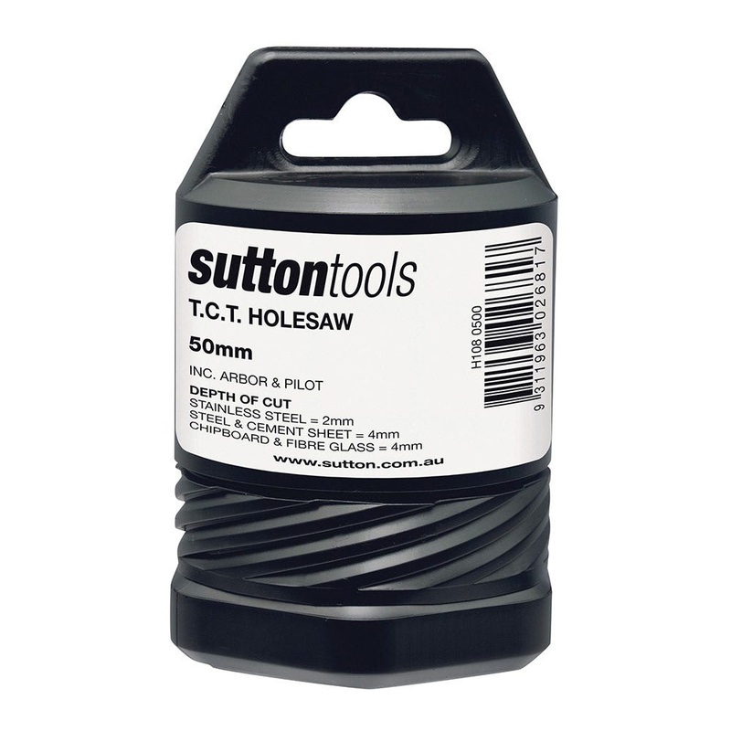 SUTTON 50MM TCT METAL HOLESAW W/ ARBOR H1080500
