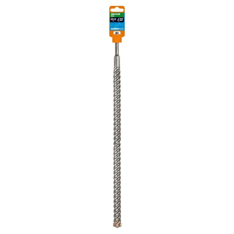 SUTTON 20X460MM 4-CUT REO SDS PLUS TCT MASONRY DRILL BIT D6372000