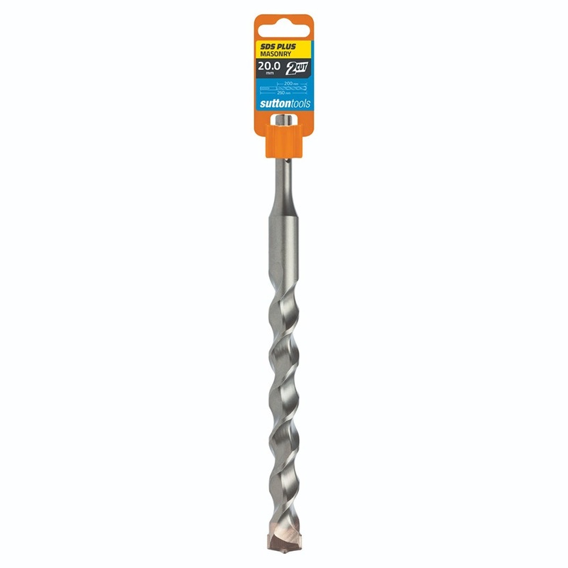 SUTTON 20.0X260MM 2-CUT SDS PLUS TCT MASONRY DRILL BIT D6152000