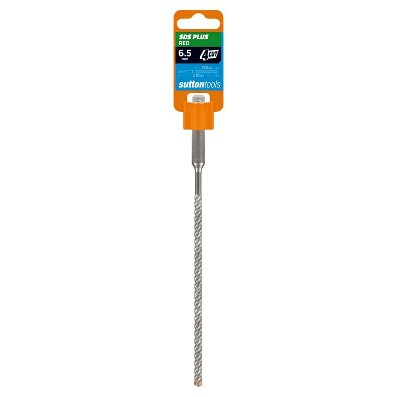 SUTTON 6.5X210MM 4-CUT REO SDS PLUS TCT MASONRY DRILL BIT D6330650