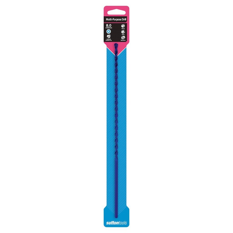 SUTTON 8.0X300MM TCT MULTI-PURPOSE DRILL BIT D6110803
