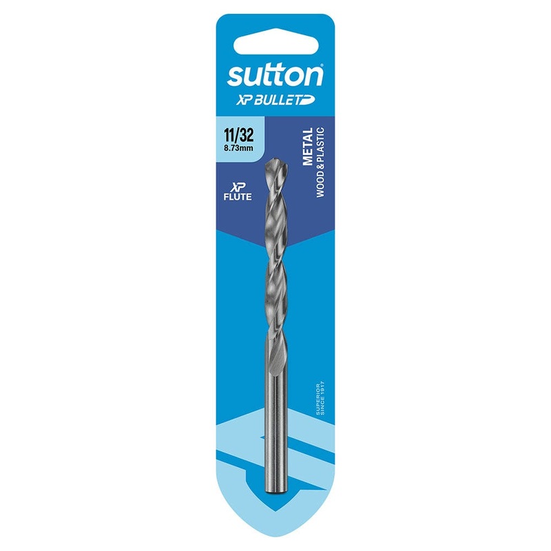 SUTTON 11/32 X 125MM HSS BRIGHT XTREME PRECISION – XP BULLET JOBBER DRILL BIT D220H0873