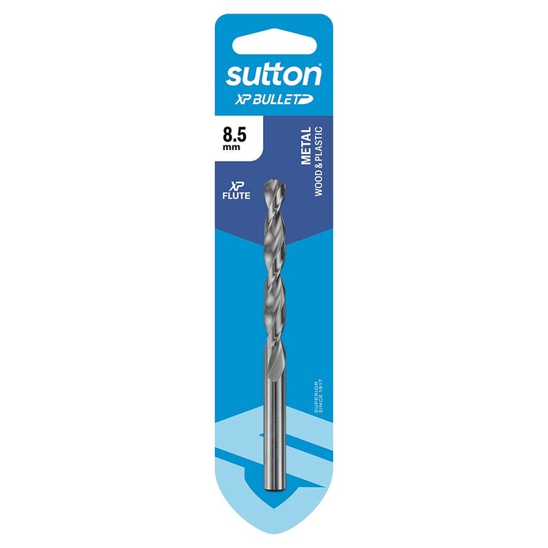 SUTTON 8.5MM X 117MM HSS BRIGHT XTREME PRECISION – XP BULLET JOBBER DRILL BIT D220H0850