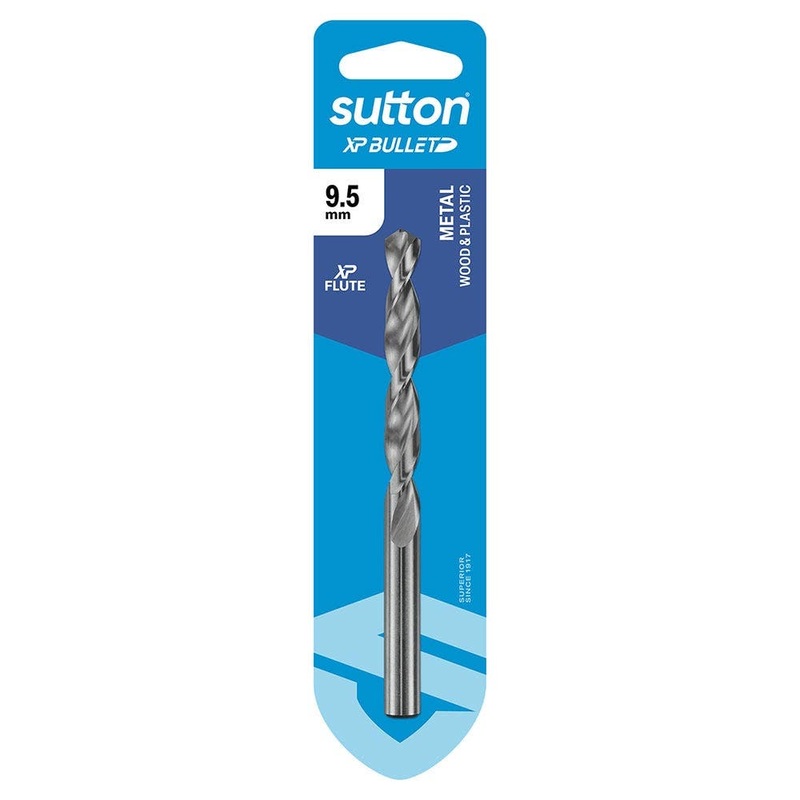 SUTTON 9.5MM X 125MM HSS BRIGHT XTREME PRECISION – XP BULLET JOBBER DRILL BIT D220H0950