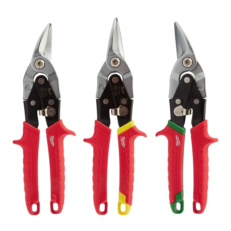 Milwaukee 3 Piece Tin Snips Set 48224533