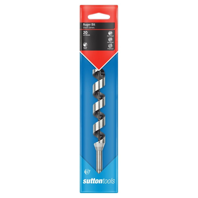 SUTTON 20.0MM X 210MM 7/16 POWER GROOVE SHANK SHORT SERIES DRILL BIT D5102000