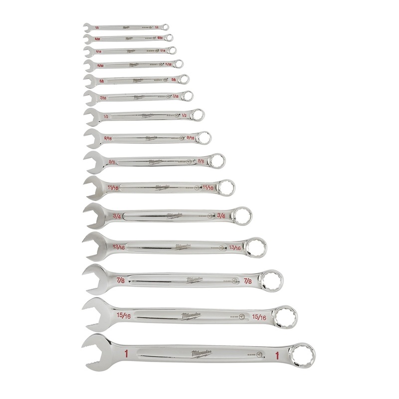 Milwaukee 15 Piece Combination Wrench Set – SAE 48229415