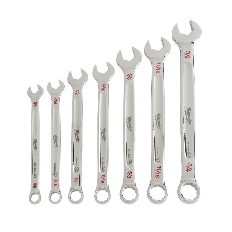 Milwaukee 7 Piece Combination Wrench Set – SAE 48229407